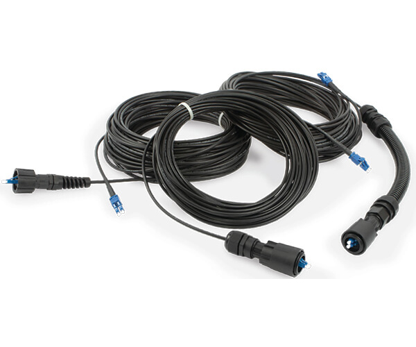 multi-fiber indoor outdoor cable assemblies